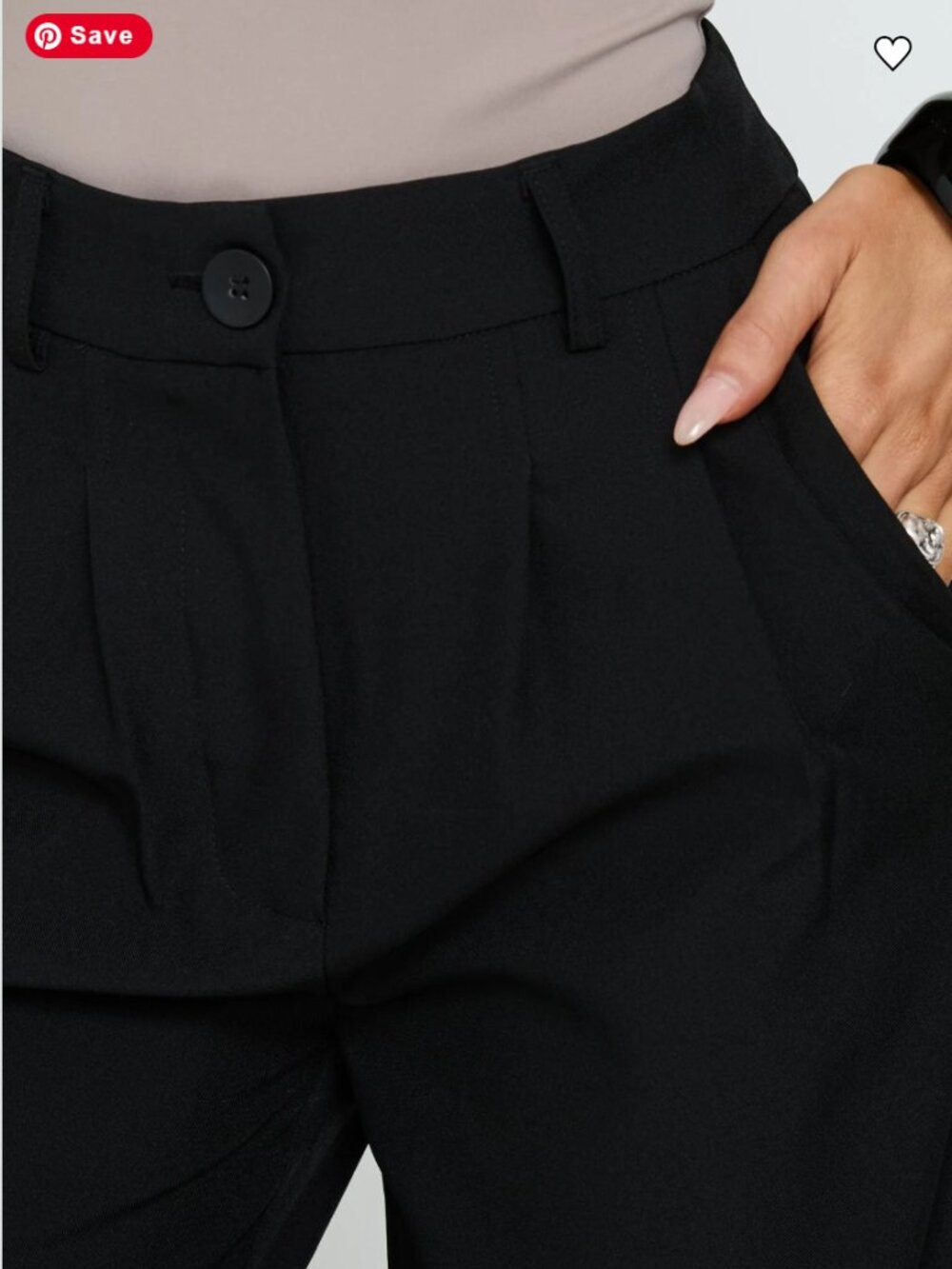 EUC Princess Polly Archer high rise wide leg pants black size 8 - Picture 4 of 7